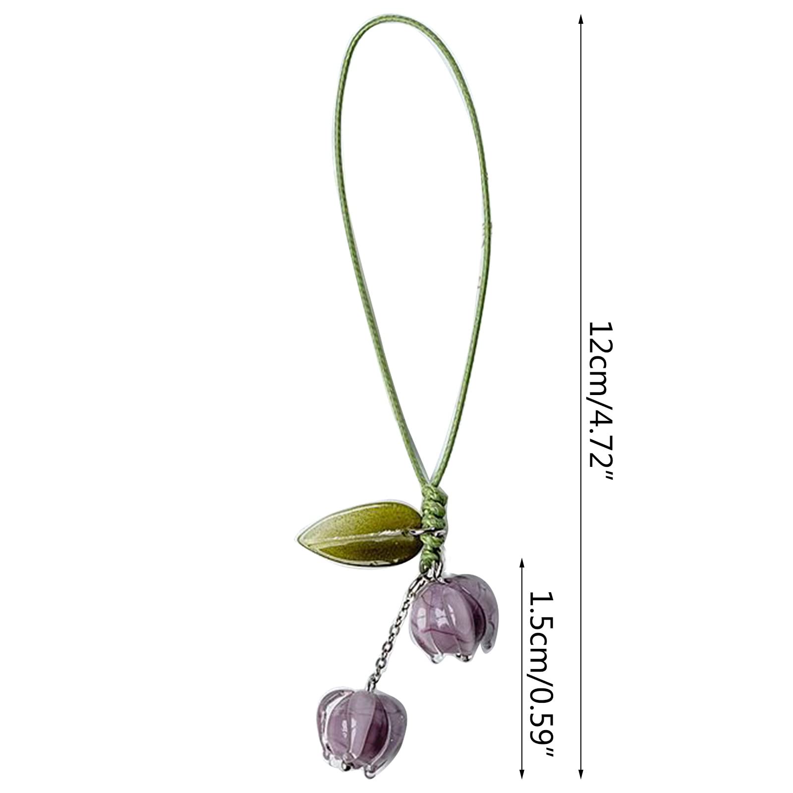 Amazon.co.jp: かわいいチューリップキーホルダーチャームフラワー